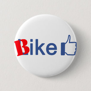 Bike like ronde button 5,7 cm