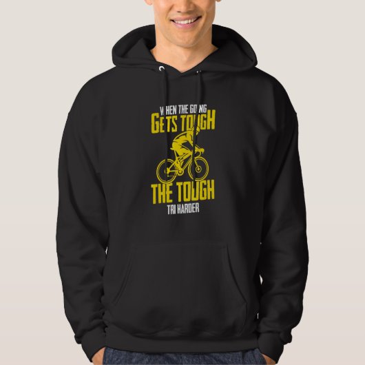 Bike Lock wanneer de going een stevige fiets krijg Hoodie (Voorkant)