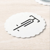 Bike logo minimal Retro, Cycling and Bicycle Lover Kartonnen Onderzetters (Gekanteld)