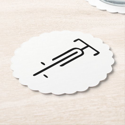 Bike logo minimal Retro, Cycling and Bicycle Lover Kartonnen Onderzetters (Gekanteld)