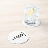 Bike logo minimal Retro, Cycling and Bicycle Lover Kartonnen Onderzetters (Insitu)