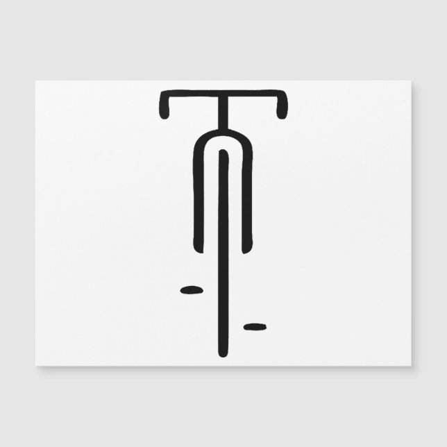 Bike logo minimal Retro, Fietsen en Fietsliefhebbe (Voorkant)