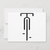 Bike logo minimal Retro, Fietsen en Fietsliefhebbe (Achterkant)