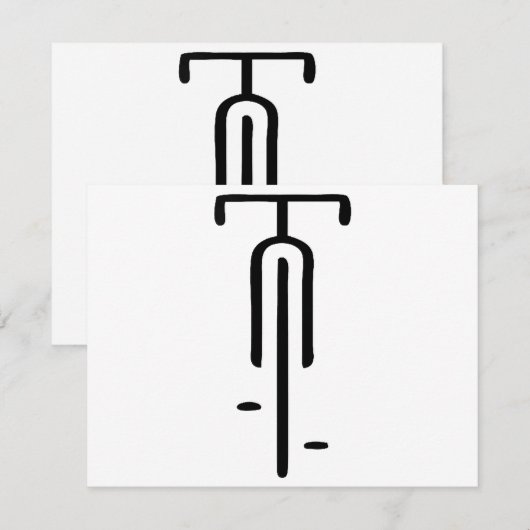 Bike logo minimal Retro, Fietsen en Fietsliefhebbe (Voorkant / Achterkant)