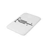 Bike logo minimal Retro, Fietsen en Fietsliefhebbe Badmat (Gekanteld)