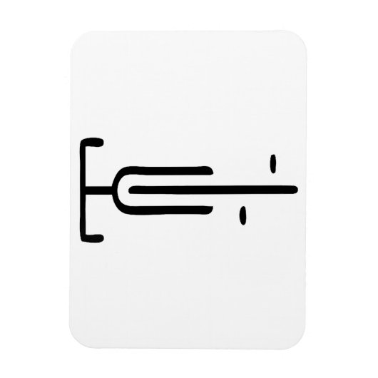 Bike logo minimal Retro, Fietsen en Fietsliefhebbe Magneet (Verticaal)