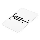 Bike logo minimal Retro, Fietsen en Fietsliefhebbe Magneet (Linkerzijde)