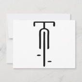 Bike logo minimal Retro, Fietsen en Fietsliefhebbe Save The Date (Voorkant)