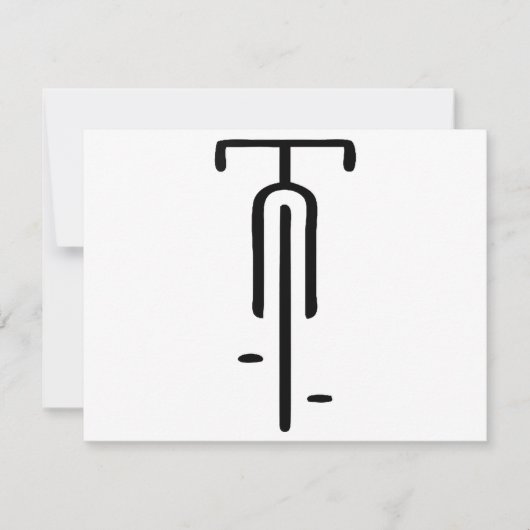 Bike logo minimal Retro, Fietsen en Fietsliefhebbe Save The Date (Voorkant)