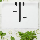 Bike logo minimal Retro, Fietsen en Fietsliefhebbe Theedoek (Gevouwen)