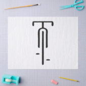 Bike logo minimal Retro, Fietsen en Fietsliefhebbe Tissuepapier (Craft)