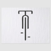 Bike logo minimal Retro, Fietsen en Fietsliefhebbe Tissuepapier (Voorkant)