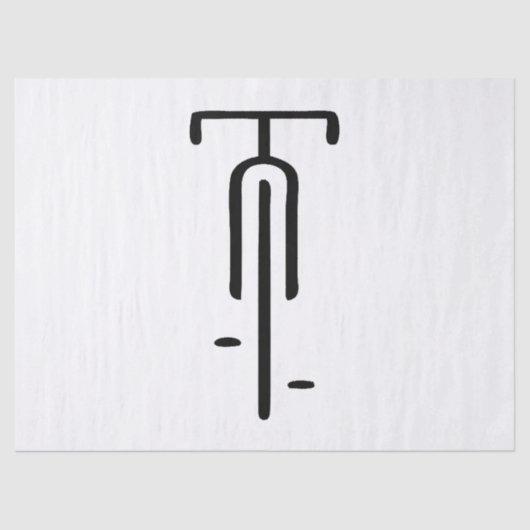 Bike logo minimal Retro, Fietsen en Fietsliefhebbe Tissuepapier (Voorkant)