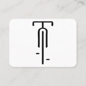 Bike logo minimal Retro, Fietsen en Fietsliefhebbe Visitekaartje (Achterkant)