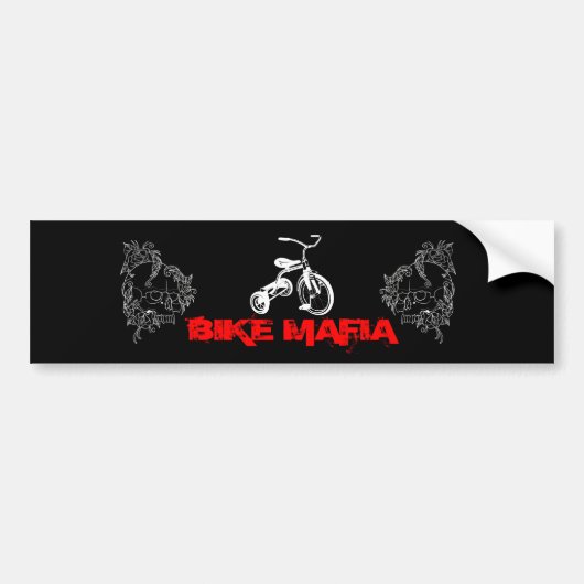 Bike Mafia-sticker Bumpersticker (Voorkant)