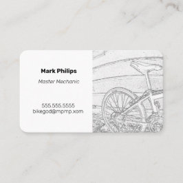 Bike Mechanic / Winkelen / Visitekaartje verkoper