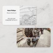 Bike Mechanic / Winkelen / Visitekaartje verkoper (Voorkant / Achterkant)