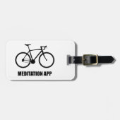 Bike Meditation App Bagagelabel (Voorkant horizontaal)