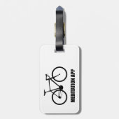 Bike Meditation App Bagagelabel (Achterkant verticaal)