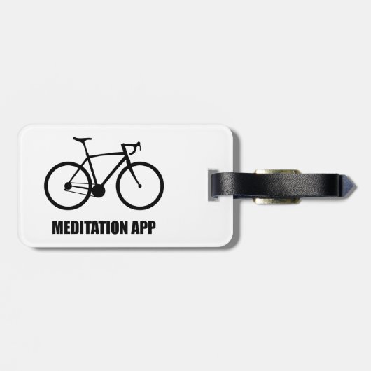 Bike Meditation App Bagagelabel (Achterkant horizontaal)