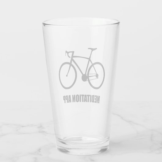 Bike Meditation App Glas (Achterkant)
