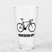 Bike Meditation App Glas (Voorkant)