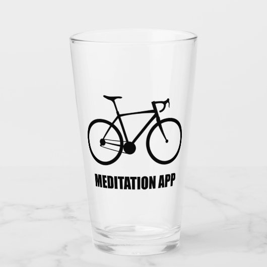 Bike Meditation App Glas (Voorkant)