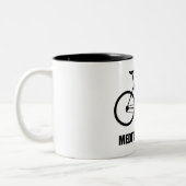 Bike Meditation App Tweekleurige Koffiemok (Links)