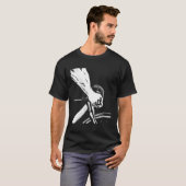 Bike Messenger Minimal Fietsen T-shirt (Voorkant volledig)