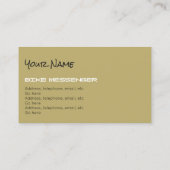 Bike Messenger- of fietskoerierVisitekaartjes Visitekaartje (Achterkant)