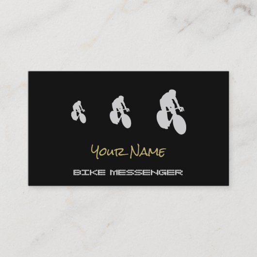Bike Messenger- of fietskoerierVisitekaartjes Visitekaartje (Voorkant)