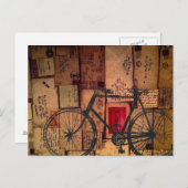 Bike Messenger Postbus Briefkaart (Voorkant / Achterkant)