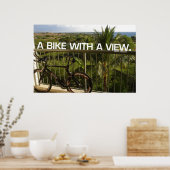 Bike met een uitzicht poster (Keuken)