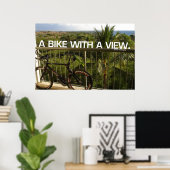 Bike met een uitzicht poster (Thuiskantoor)