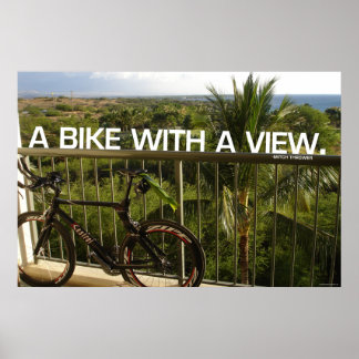 Bike met een uitzicht poster