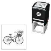 Bike met een ventilatormand  zelfinktende stempel (In situ)