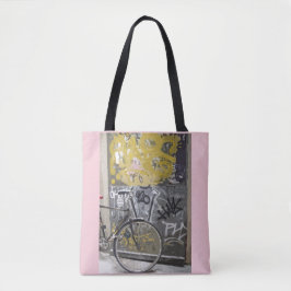Bike met Graffiti, Madrid Tote Bag