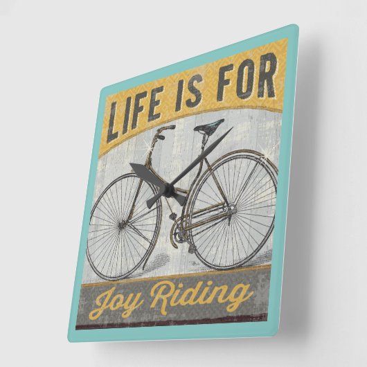  bike met prijsopgave vierkante klok (Hoek)