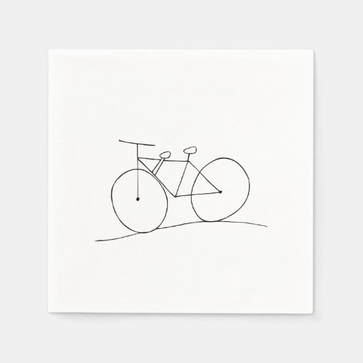 Bike met Two Seats Napkins Servet (Voorkant)