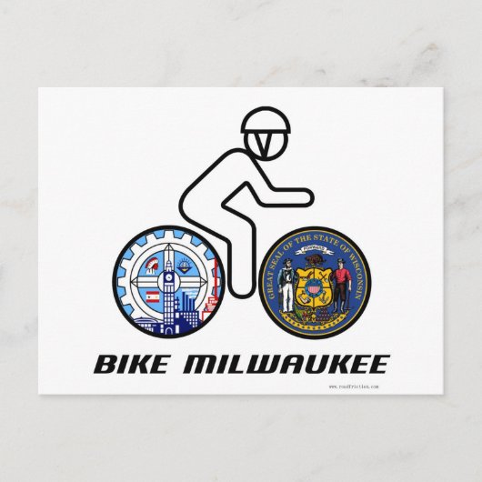 Bike Milwaukee Briefkaart (Voorkant)