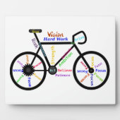 Bike Motivatie Words for Cycle, Hobby Sport Fan Fotoplaat (Voorkant)