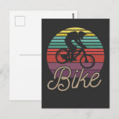  Bike Mountainbike MTB Retro Fahrrad Briefkaart (Voorkant / Achterkant)