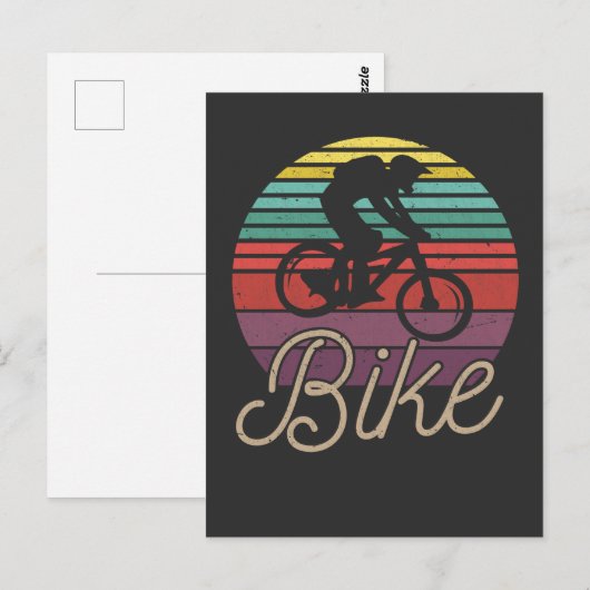  Bike Mountainbike MTB Retro Fahrrad Briefkaart (Voorkant / Achterkant)