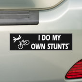 Bike My Own Stunts Bumpersticker (Op auto)