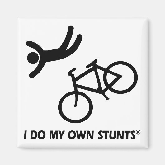 Bike My Own Stunts Magneet (Voorkant)