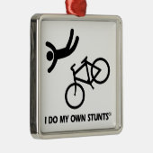 Bike My Own Stunts Metalen Ornament (Rechts)