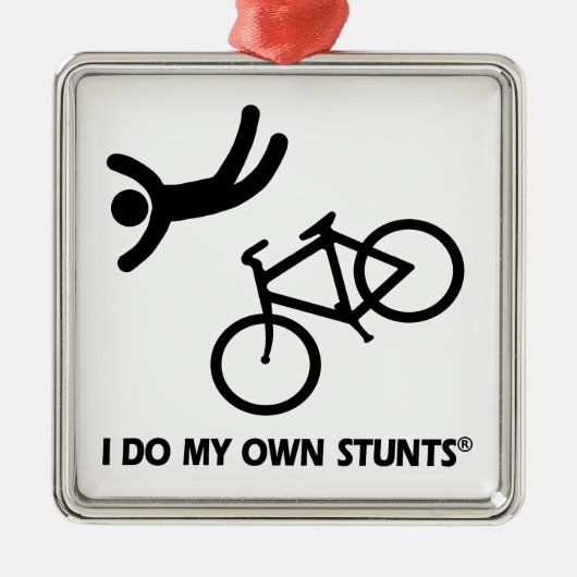 Bike My Own Stunts Metalen Ornament (Voorkant)