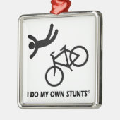 Bike My Own Stunts Metalen Ornament (Links)