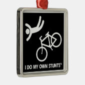Bike My Own Stunts Metalen Ornament (Rechts)