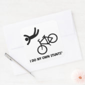 Bike My Own Stunts Vierkante Sticker (Envelop)